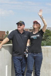 Astronaut Mark Kelly and his wife, former U.S. Rep. Gabrielle Giffords.