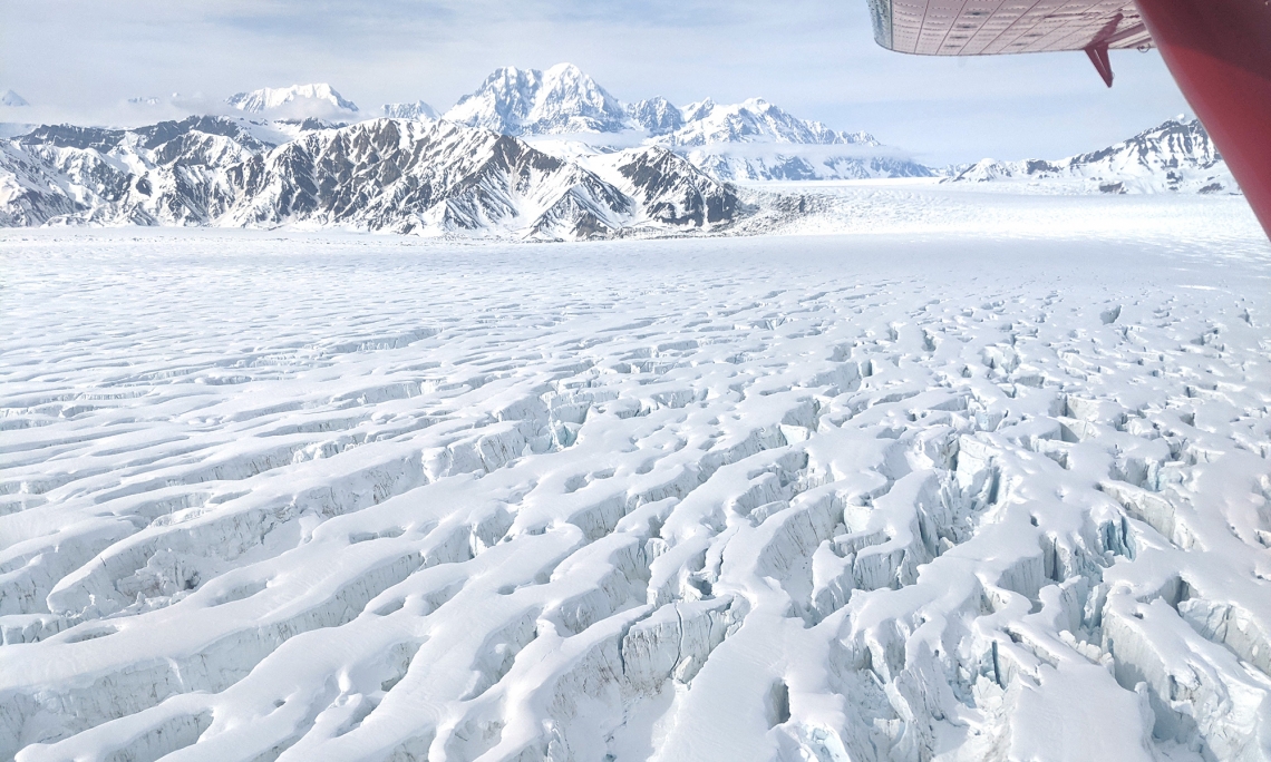 Malaspina Glacier located in southeast Alaska