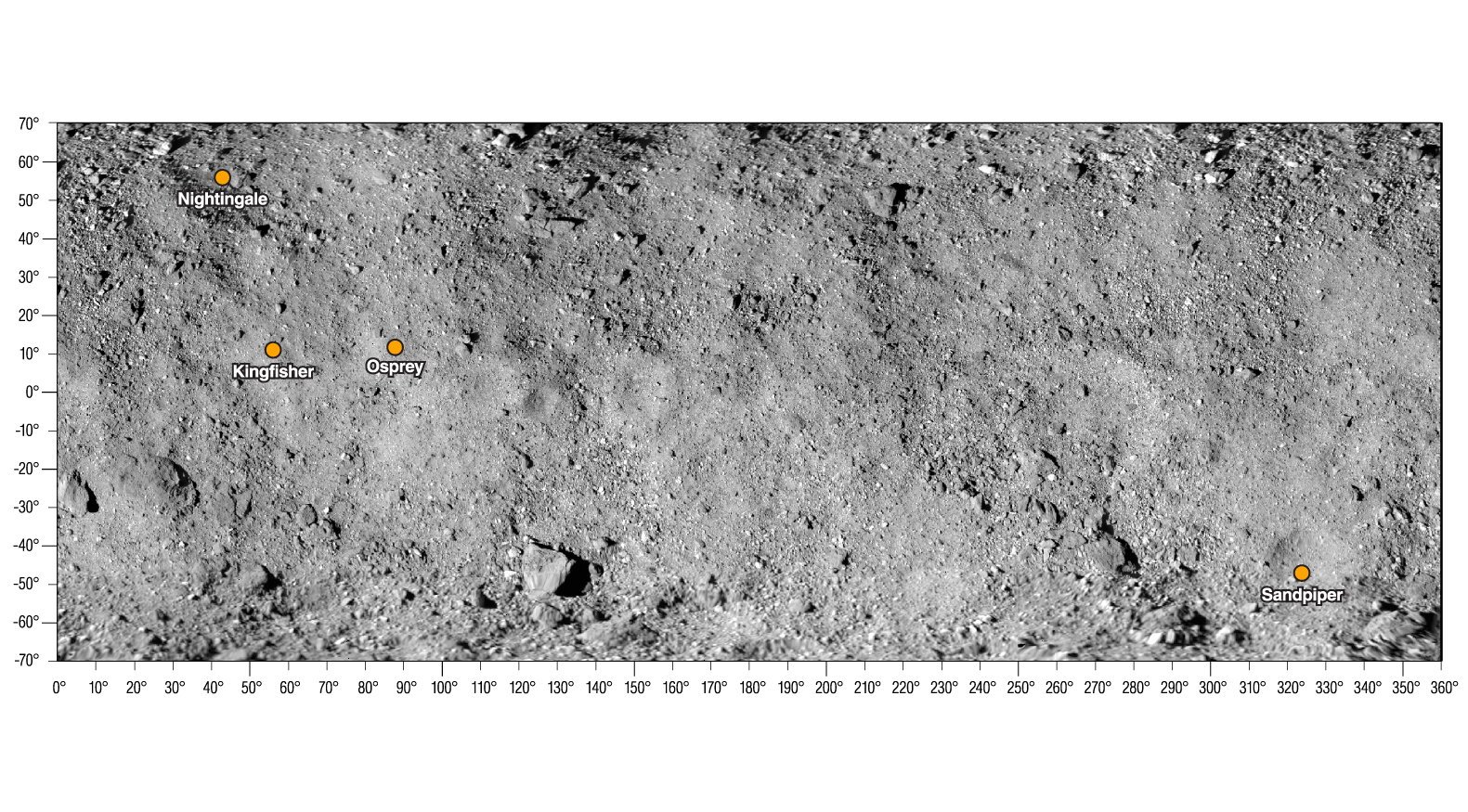 NASA Mission Selects Final Four Site Candidates for Asteroid Sample Return
