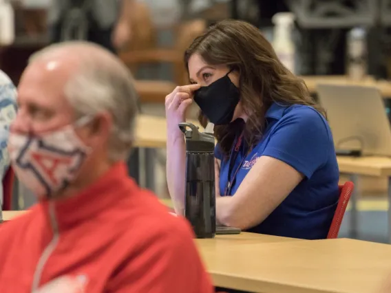 UArizona President Robbins and OSIRIS-REx team celebrate success