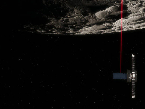 NASA’s Lunar Flashlight using its four-laser reflectometer to search for surface water ice as it makes a close approach over the Moon’s South Pole.