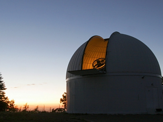 The Schmidt telescope atop Mount Lemmon is used to search for asteroids. (Photo courtesy of Catalina Sky Survey)