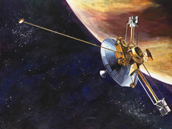 Launched on March 2, 1972, Pioneer 10 was the first spacecraft to travel through the asteroid belt, and the first spacecraft to make direct observations and obtain close-up images of Jupiter. (Image: NASA)