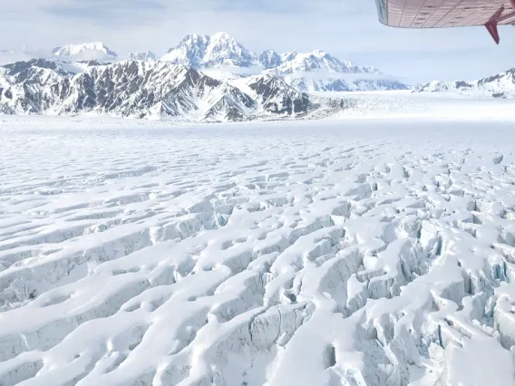 Malaspina Glacier located in southeast Alaska