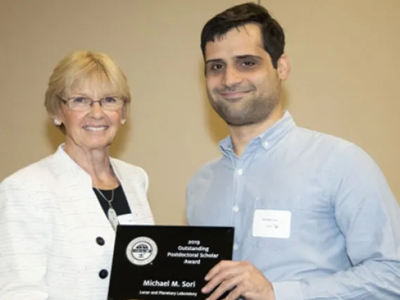 Dr. Michael Sori was presented with the Outstanding Postdoctoral Scholar Award at the 2019 Awards of Distinction Luncheon and Ceremony, on April 1st.