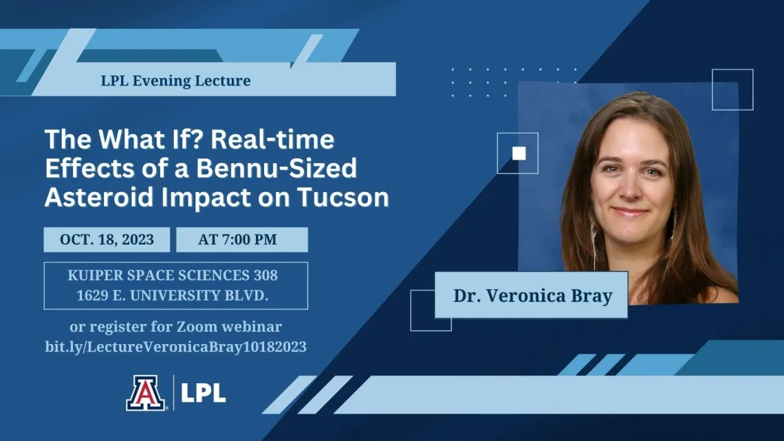 Veronica Bray Evening Lecture on October 18