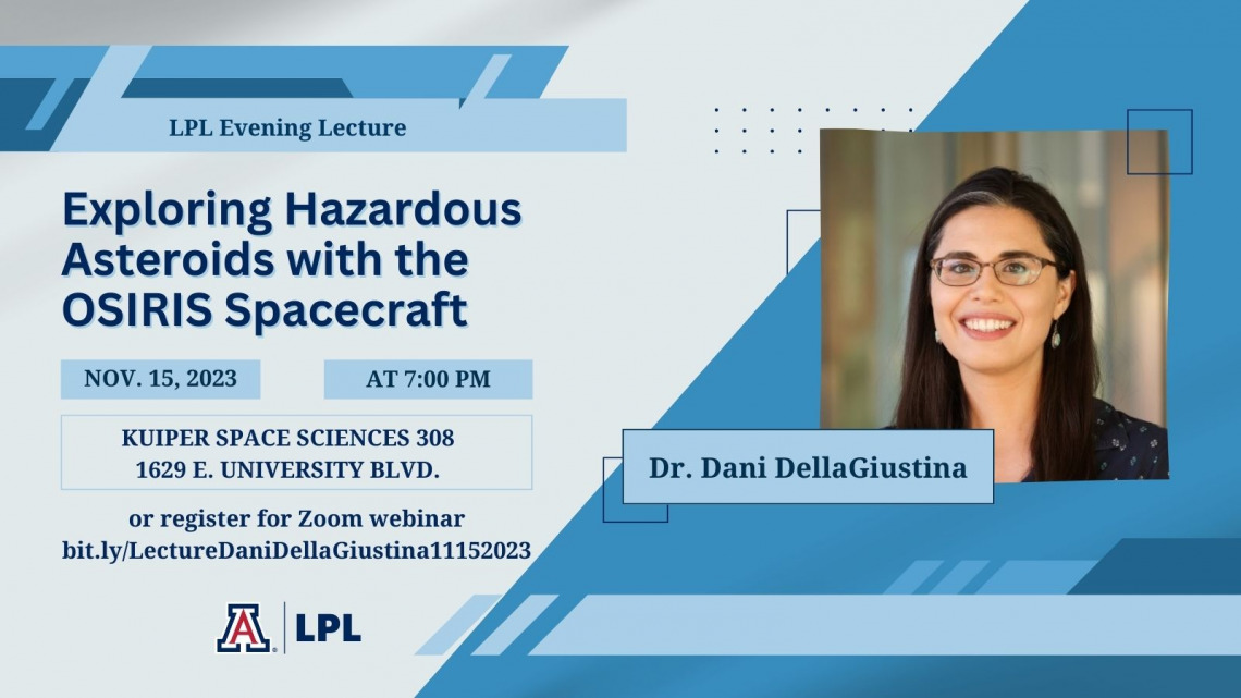 Dani DellaGiustina Evening Lecture on November 15