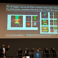 Naman presenting his talk