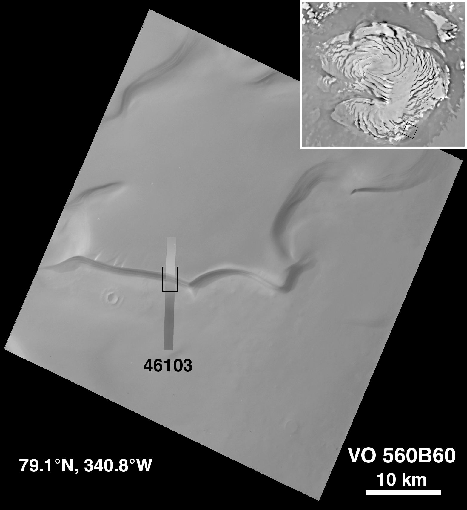 Mars north
        pole