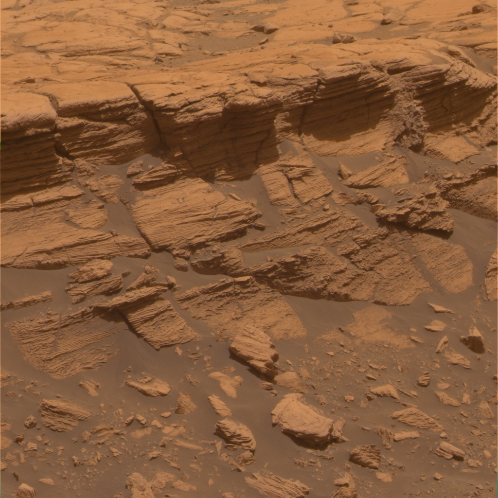 Opportunity layered rocks