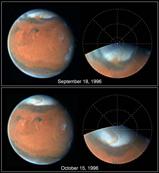 Mars dust storm (HST)
